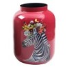Vase décoratif en métal au design zèbre pour une décoration moderne - Idéal pour le salon, le bureau ou comme cadeau original