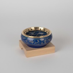 Brûleur d'encens 7 chakras, diffuseur d'arômes pour la méditation et la relaxation, porte-encens décoratif en laiton