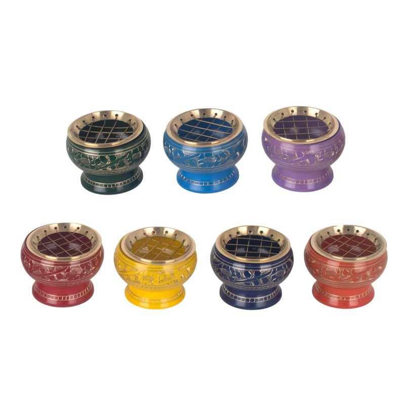 Brûleur d'encens Chakra 7, diffuseur d'arômes pour la méditation et la relaxation, décoration intérieure spirituelle.
