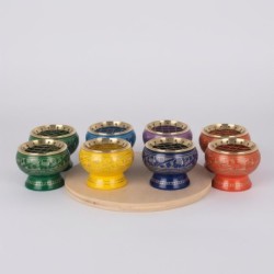 Brûleur d'encens Chakra 7, diffuseur d'arômes pour la méditation et la relaxation, décoration intérieure spirituelle.