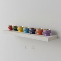 Brûleur d'encens Chakra 7, diffuseur d'arômes pour la méditation et la relaxation, décoration intérieure spirituelle.