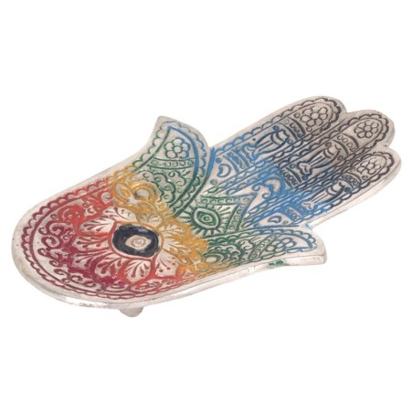 Brûleur d'encens Main de Fatma - Porte-encens décoratif pour la maison, la méditation et l'aromathérapie
