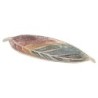 Porte-encens décoratif en forme de feuille, brûleur d'encens en aluminium fait main, accessoire d'aromathérapie zen