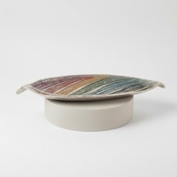 Porte-encens décoratif en forme de feuille, brûleur d'encens en aluminium fait main, accessoire d'aromathérapie zen