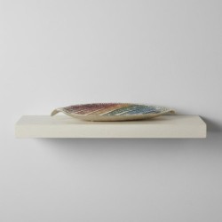 Porte-encens décoratif en forme de feuille, brûleur d'encens en aluminium fait main, accessoire d'aromathérapie zen