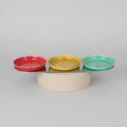 Plateau décoratif indien, lot de 3, pour la maison, design moderne, accessoire de décoration, idéal pour offrir.