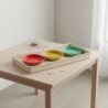 Plateau décoratif indien, lot de 3, pour la maison, design moderne, accessoire de décoration, idéal pour offrir.