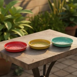 Plateau décoratif indien, lot de 3, pour la maison, design moderne, accessoire de décoration, idéal pour offrir.