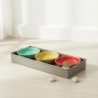 Plateau décoratif, lot de 3, design indien, idéal pour la maison, le bureau, comme cadeau, décoration polyvalente.