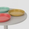 Plateau décoratif rond de style indien pour la maison - Lot de 3 pièces - Idéal pour les décorations de table et les