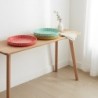 Plateau décoratif rond de style indien pour la maison - Lot de 3 pièces - Idéal pour les décorations de table et les