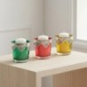 Lot de 3 bougeoirs décoratifs en verre et métal, design élégant pour la décoration intérieure, idéal pour offrir.
