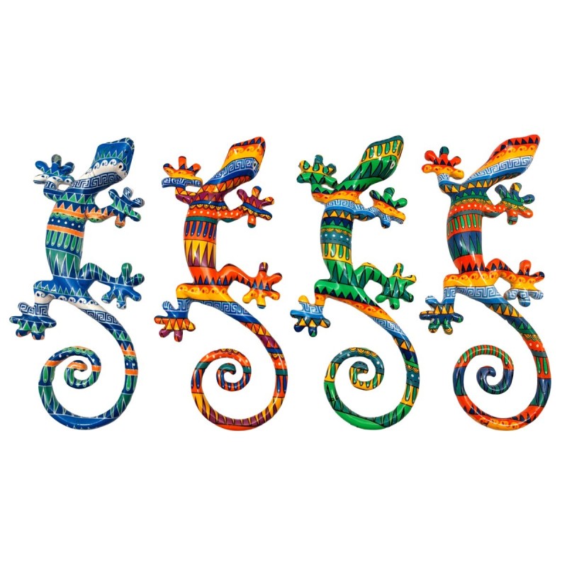 Décoration murale Lézard tropical - Décoration pour la maison et le jardin - 4 modèles exclusifs en résine