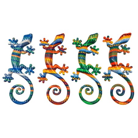 Décoration murale Lézard tropical - Décoration pour la maison et le jardin - 4 modèles exclusifs en résine
