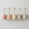 Cloches décoratives multicolores à suspendre, lot de 5, fabrication artisanale, idéales pour la décoration intérieure
