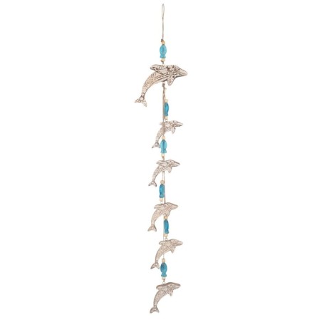 Poisson décoratif en bois fait main - Décoration murale de style ethnique - Idéal pour la maison et le bureau