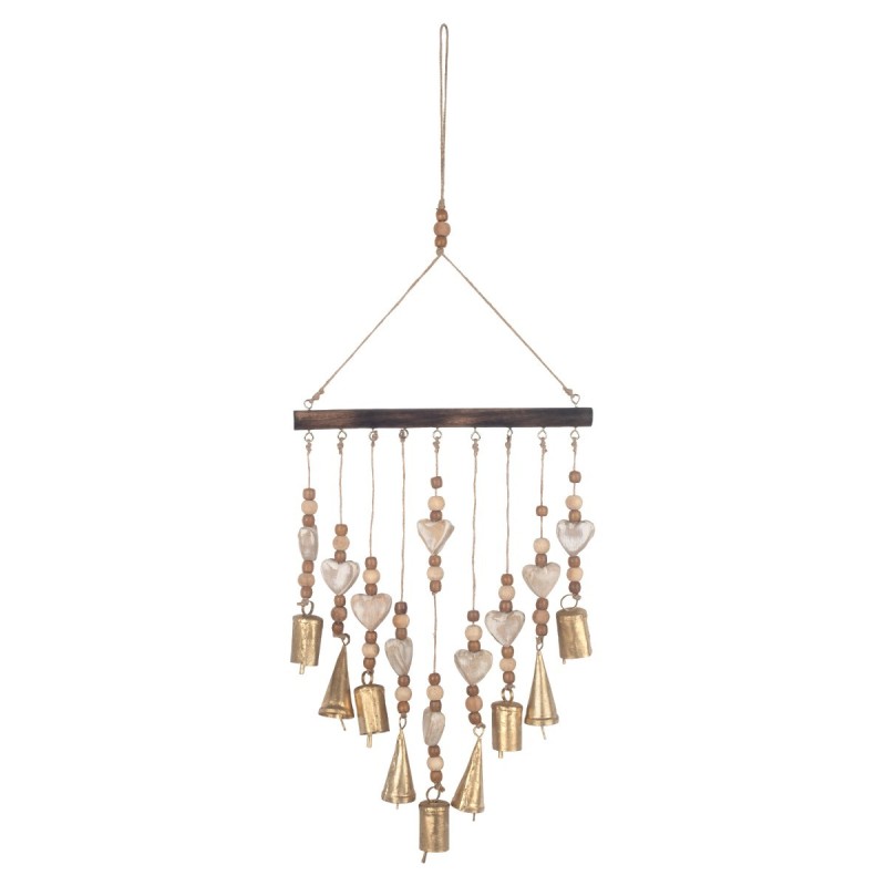 Mobile décoratif en bois en forme de cur à suspendre - Idéal pour la décoration intérieure et comme cadeau original