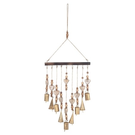 Mobile décoratif en bois en forme de cur à suspendre - Idéal pour la décoration intérieure et comme cadeau original