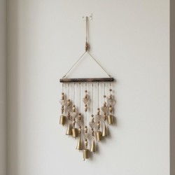 Mobile décoratif en bois en forme de cur à suspendre - Idéal pour la décoration intérieure et comme cadeau original