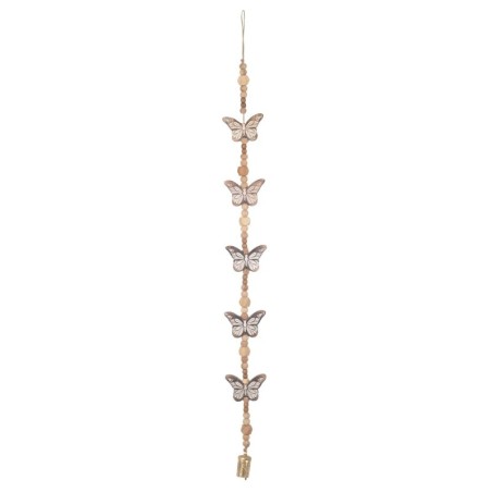 Pendentif papillon décoratif pour la maison, design ethnique, ornement en bois fait main, style bohème