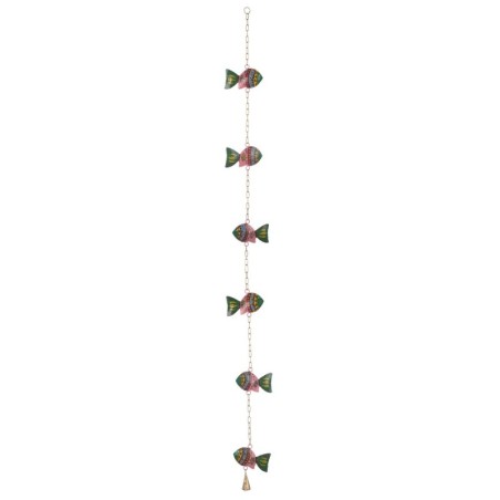 Poisson décoratif à suspendre au mur - Art en métal de style ethnique - Accessoire de décoration - Cadeau unique
