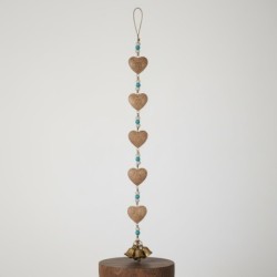 Pendentif décoratif en forme de cur de style bohème pour la maison, design unique et artisanal, idéal comme cadeau
