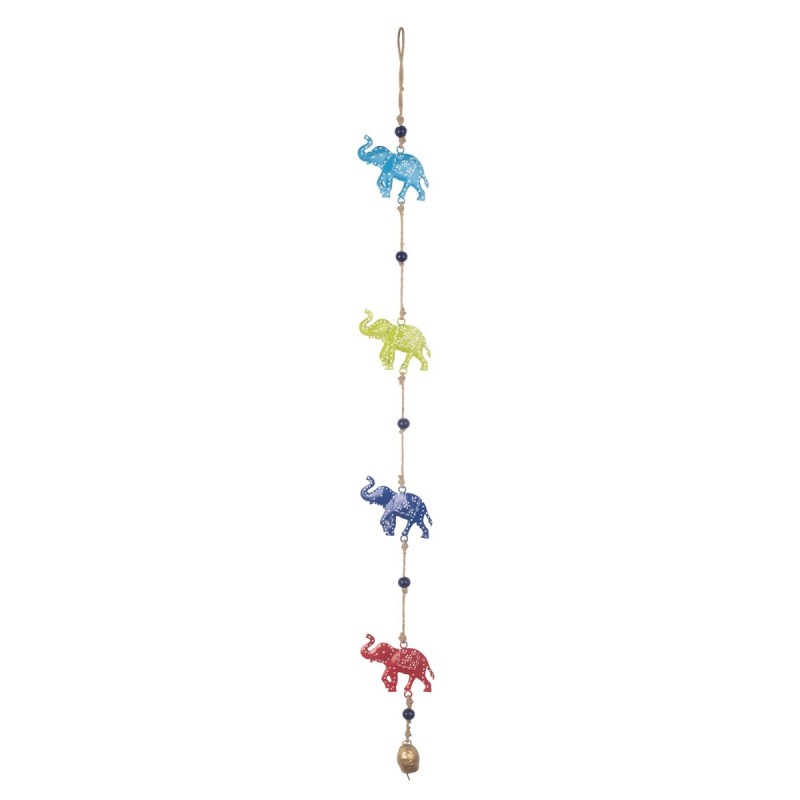 Éléphant décoratif en métal à suspendre pour la maison  Artisanat indien  Design unique  Cadeau idéal pour les amoureux