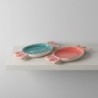 Plateau décoratif bohème en céramique, lot de 2, idéal pour les bonbons et la décoration de table, design élégant et moderne.