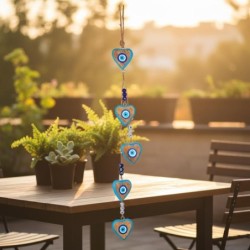 Pendentif décoratif en forme de cur, style ethnique, idéal pour la décoration intérieure, accessoire unique, cadeau original