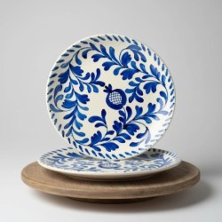 Assiette plate en céramique - Idéale pour un usage quotidien et les occasions spéciales - Design élégant et durable