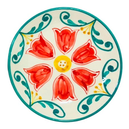 Assiette plate en céramique - Idéale pour un usage quotidien et les occasions spéciales - Design élégant et durable