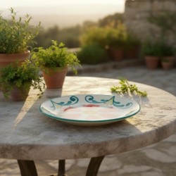 Assiette plate en céramique - Idéale pour un usage quotidien et les occasions spéciales - Design élégant et durable