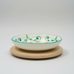 Assiette creuse en céramique au design bohème, vaisselle moderne et élégante, idéale pour les soupes et les pâtes,