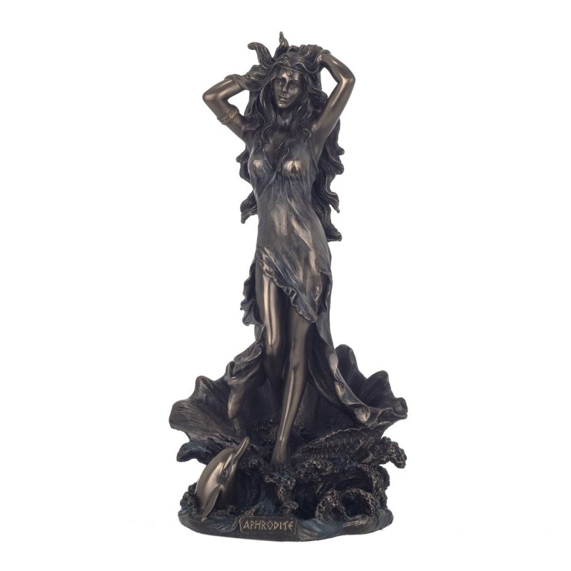 Déesse Aphrodite Coming Out Sea Bronze Figures Collection Classique