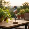 Hippocampe bleu, décoration nautique, figurine en bois, décoration nautique pour la maison, le bureau, cadeau original