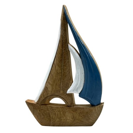 Voilier décoratif en bois pour la maison - Maquette nautique de collection - Idéal comme cadeau et décoration nautique
