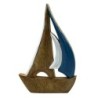 Voilier décoratif en bois pour la maison - Maquette nautique de collection - Idéal comme cadeau et décoration nautique