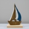 Voilier décoratif en bois pour la maison - Maquette nautique de collection - Idéal comme cadeau et décoration nautique