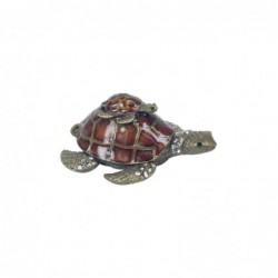 Petite Tortue Boîte Émail Décoration Miniatures Collection Classique