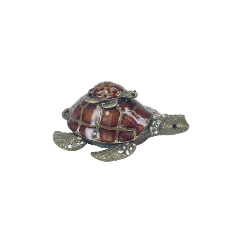 Petite Tortue Boîte Émail Décoration Miniatures Collection Classique