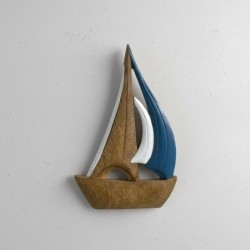 Voilier décoratif en bois pour la maison - Maquette nautique de collection - Idéal comme cadeau et décoration nautique