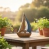 Voilier décoratif en bois pour la maison - Maquette nautique de collection - Idéal comme cadeau et décoration nautique