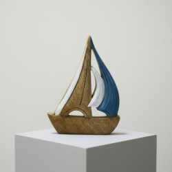 Voilier décoratif en bois pour la maison et le bureau  Modèle de style nautique  Cadeau idéal pour les amoureux de la mer