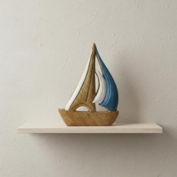 Voilier décoratif en bois pour la maison et le bureau  Modèle de style nautique  Cadeau idéal pour les amoureux de la mer