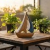Voilier décoratif en bois pour la maison et le bureau  Modèle de style nautique  Cadeau idéal pour les amoureux de la mer