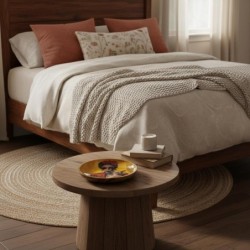 Assiette décorative représentant une femme en fleurs, design artistique pour cuisine et salle à manger, idéale pour