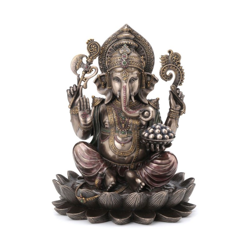 Ganesha Résine Bronze Figures Bouddhas Oriental Collection