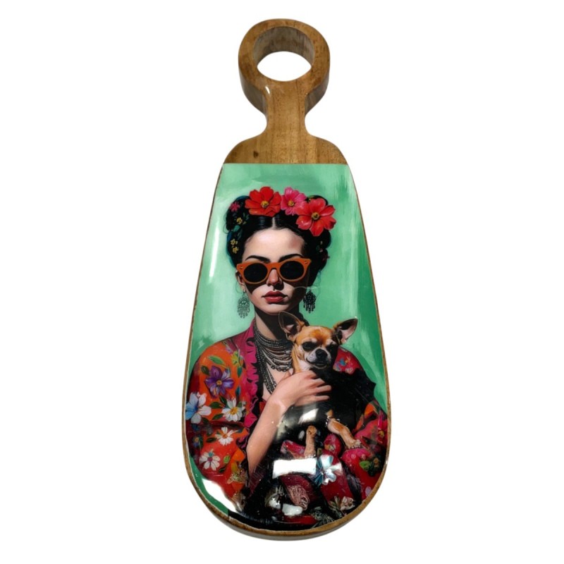 Petite planche à découper de cuisine, idéale pour les femmes, en bois antidérapant, accessoire de cuisine polyvalent.
