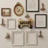 Porte-manteau mural décoratif en forme d'os de chien, design rustique, idéal pour suspendre vêtements et accessoires