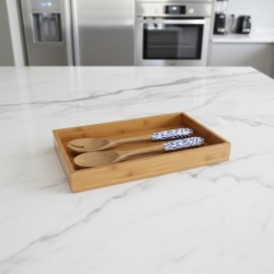 Ensemble de couverts de cuisine Fish, design original, idéal pour offrir, avec cuillère et fourchette, style marin.
